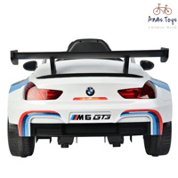 سيارة بي ام رياضية ابيض 12 فولت