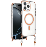 جراب ايفون 16 برو ماكس ماغ سيف لون برتقالي من ليفل...