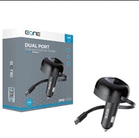 شاحن سياره بقوة 81W+ كيبل مدمج تايب سي