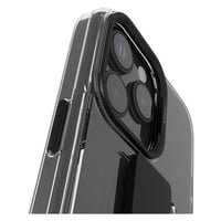 كفر سيليكون مع غريب لايفون 16 برو لون اسود من ليفل...