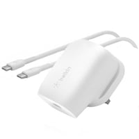 شاحن حائط Belkin بقوة 20 وات مع كابل تايب سي تو تا...