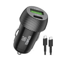 شاحن سياره من تن بلص بقوة 30W+كيبل تايب سي تايب سي