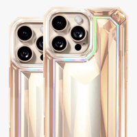 كفر فينيسا بتصميم ألماسي لهاتف آيفون 16 برو بلون ر...