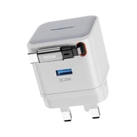 شاحن باورولوجي بقوة 35 واط بتقنية جان ومنفذين مع ك...