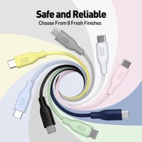 كيبل JODA تايب سي تو تايب سي 60W. بعدة الوان مختلف...