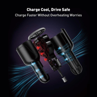 شاحن سيارة JODA بقوة 140 واط بمنفذين تايب سي - اسو...