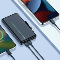 شاحن متنقل بوستن 10000 ملي أمبير لون أسود من جرين...