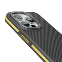 غطاء ليفيلو أوكس كاربون لهاتف آيفون 15 برو - أصفر