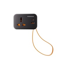 فيش السفر 20 واط 3 منافذ مع سلك تايب سي 30 سم بورو...