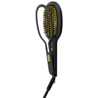 مكواة فرد الشعر سيراميك من بورودو - أسود وذهبي