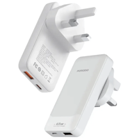 محول Porodo TerraCharge ثنائي المنفذ 65 واط GaN -...