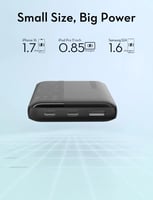 بطارية راف باور بقوة 20 واط بسعة 10000 ملي امبير م...