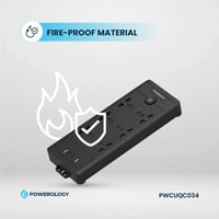 توصيلة كهرباء باورولوجي 6AC 2500 واط - أسود