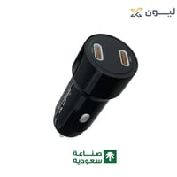 ليون اكس - فيش سيارة 60 واط بمنفذين تايب سى