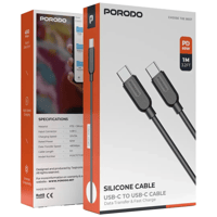 سلك شاحن تايب سي سريع بطول 1 متر 60 واط بورودو