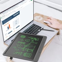 قرين لايون لوح كتابة للأطفال جرين 15 بوصة مع قلم