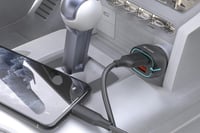 شاحن سيارة 36 واط أسود يو اس بي إلى تايب سي غرين ل...