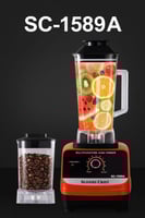 خلاط ومطحنة 6500 وات 2 في 1 مع وعاء إضافي أسود سيل...