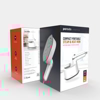 مكواة بورودو المحمولة بالبخار والحرارة بمقبض دوار...