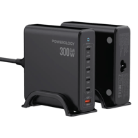 شاحن سطح المكتب الذكي Powerology Volt-X GaN 300W -...