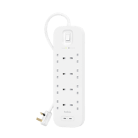 توصيلة بيلكن 8 منافذ طاقة مع منفذين تايب سي PD بقو...