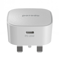 شاحن جوال لون أبيض بورودو Fast Wall Charger