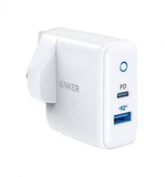 شاحن جداري أنكر مخرجين بقوة 33 واط يدعم الشحن السر...