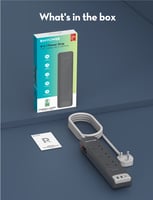 توصيلة راف باور 3 منافذ طاقة ومنفذين USB-A ومنفذ U...