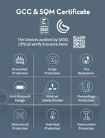 توصيلة راف باور 4 منافذ طاقة ومنفذين USB-A ومنفذ U...