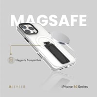 حافظة Levelo Morphix Grip متوافقة مع MagSafe، زواي...