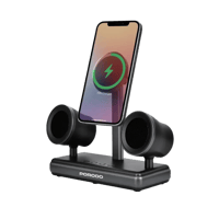 قاعدة شحن مكبر الصوت بورودو - أسود