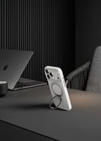 كفر جوال ايفون 17 برو ماكس ماج سيف سيليكون مع حامل...