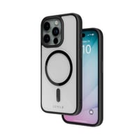 جراب جوال ايفون 15 برو ماكس سيليكون أسود ماغ سيف ل...