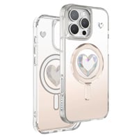جراب جوال ايفون ماغ سيف على شكل قلب روز غولد من لي...