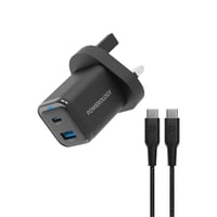 شاحن Powerology 35W PD QC 1xUSB-C 35W و1xUSB-A 18W...