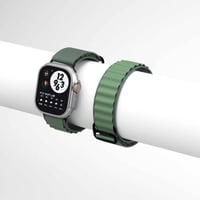 سوار ساعة ابل نايلون 49 ملم أخضر ليفيلو