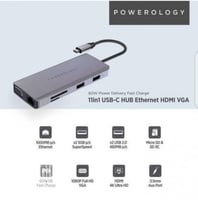 باورولوجي 11 في 1 USB Type-C Hub مع VGA Ethernet و...