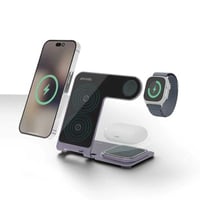 قاعدة شحن لاسلكي 3 في 1 بورودو بنفسجي