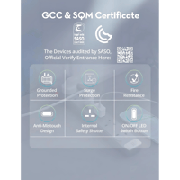 توصيلة راف باور 6 منافذ بقوة 3150 واط - رمادي