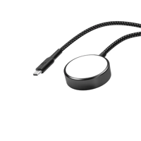 شاحن ساعة باورولوجي مضفر من النوع سي - أسود