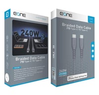 كيبل تايب سي تو تايب سي قماش 240 واط -رصاصي-1.2م ا...