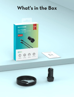 شاحن سيارة راف باور بايونير بقوة 20 واط بمنفذ تايب...