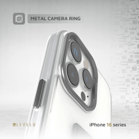 جراب جوال ايفون 16 برو مع ستاند لون رمادي من ليفلو