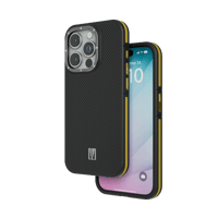 غطاء ليفيلو أوكس كاربون لهاتف آيفون 15 برو - أصفر