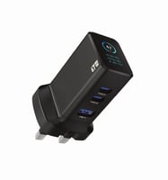 راس شاحن ثلاثي المنافذ 67 وات مع شاشة عرض باللون ا...