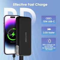 بطارية متنقلة راف باور بقوة 70 واط بسعة 20000 ملي...