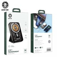 بنك الطاقة قرين لايون 3 في 1 ماق سيف الشفاف، 5000...