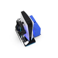 حامل رأسي مع مروحة تبريد لوحدة تحكم PS5، وقاعدة شح...