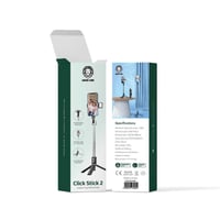 عصا سيلفي مع قاعدة أرضية أسود قرين لايون