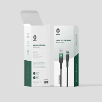 كابل قرين لايون USB-A إلى Lightning المضفر بطول 1...